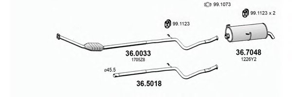 ASSO ART1959 Exhaust System